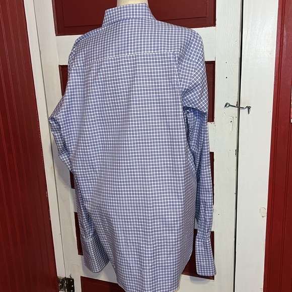 David Donahue Trim Cotton French Cuff Dress Shirt 171/2 36/37 - Picture 3 of 7